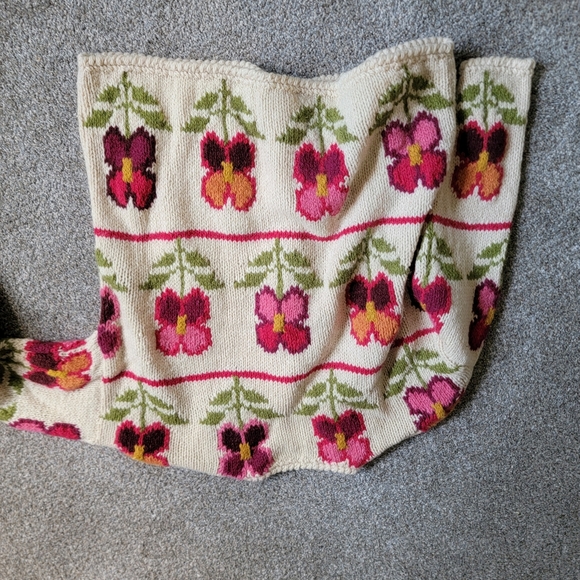 Vintage Express Tricot Floral Cardigan - Picture 5 of 5